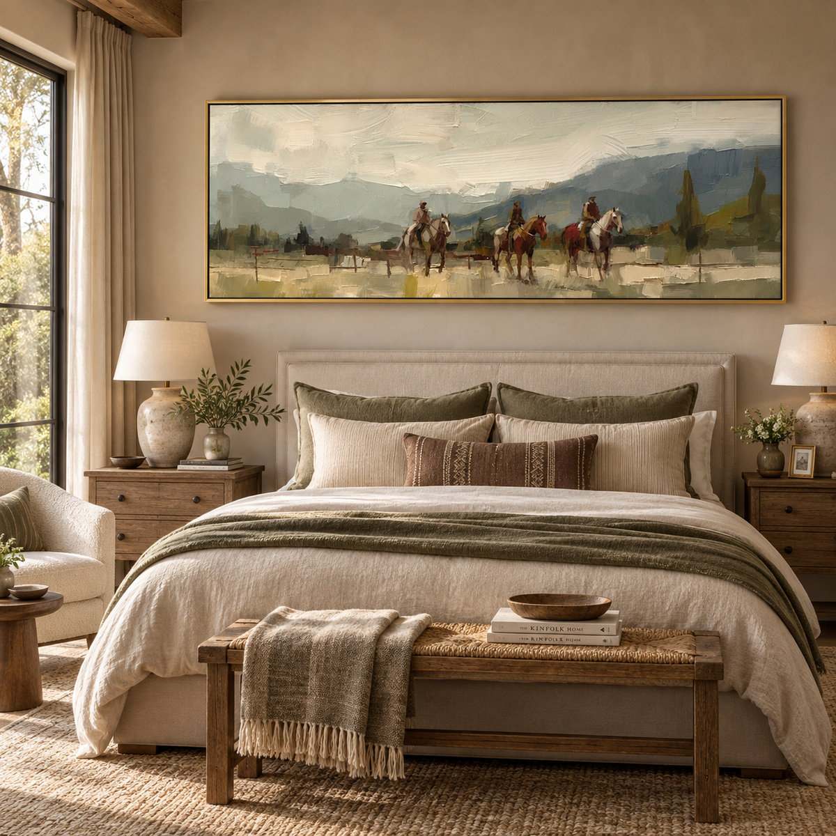ARBYNART Vintage Americana Art | Riders Through the Haze of Time