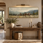 ARBYNART Vintage Americana Art | Riders Through the Haze of Time