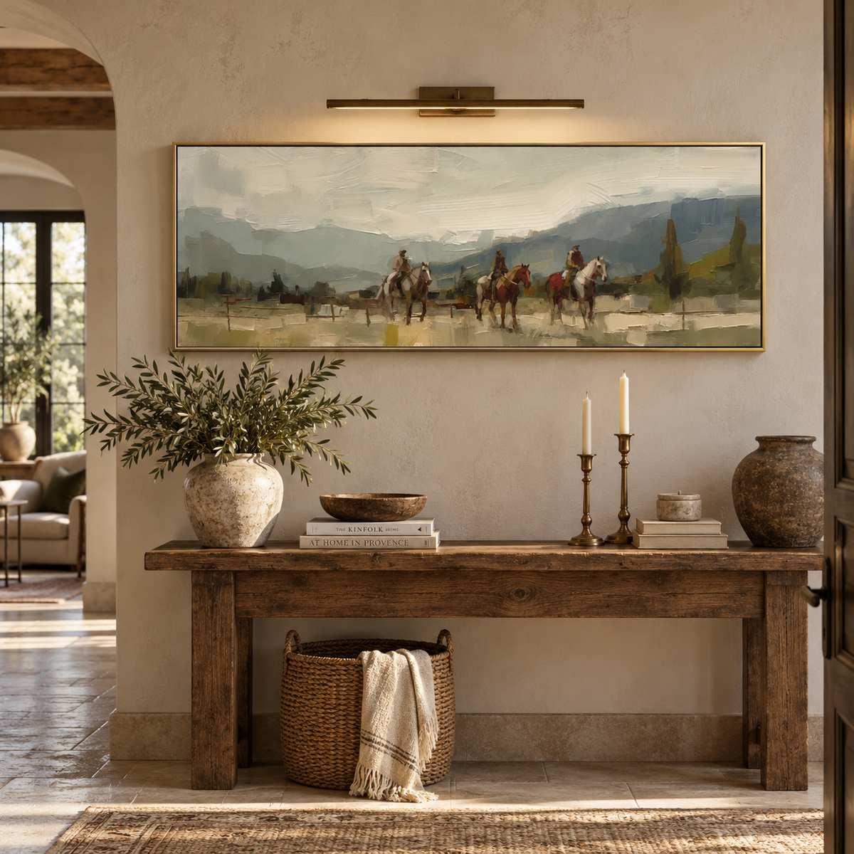 ARBYNART Vintage Americana Art | Riders Through the Haze of Time