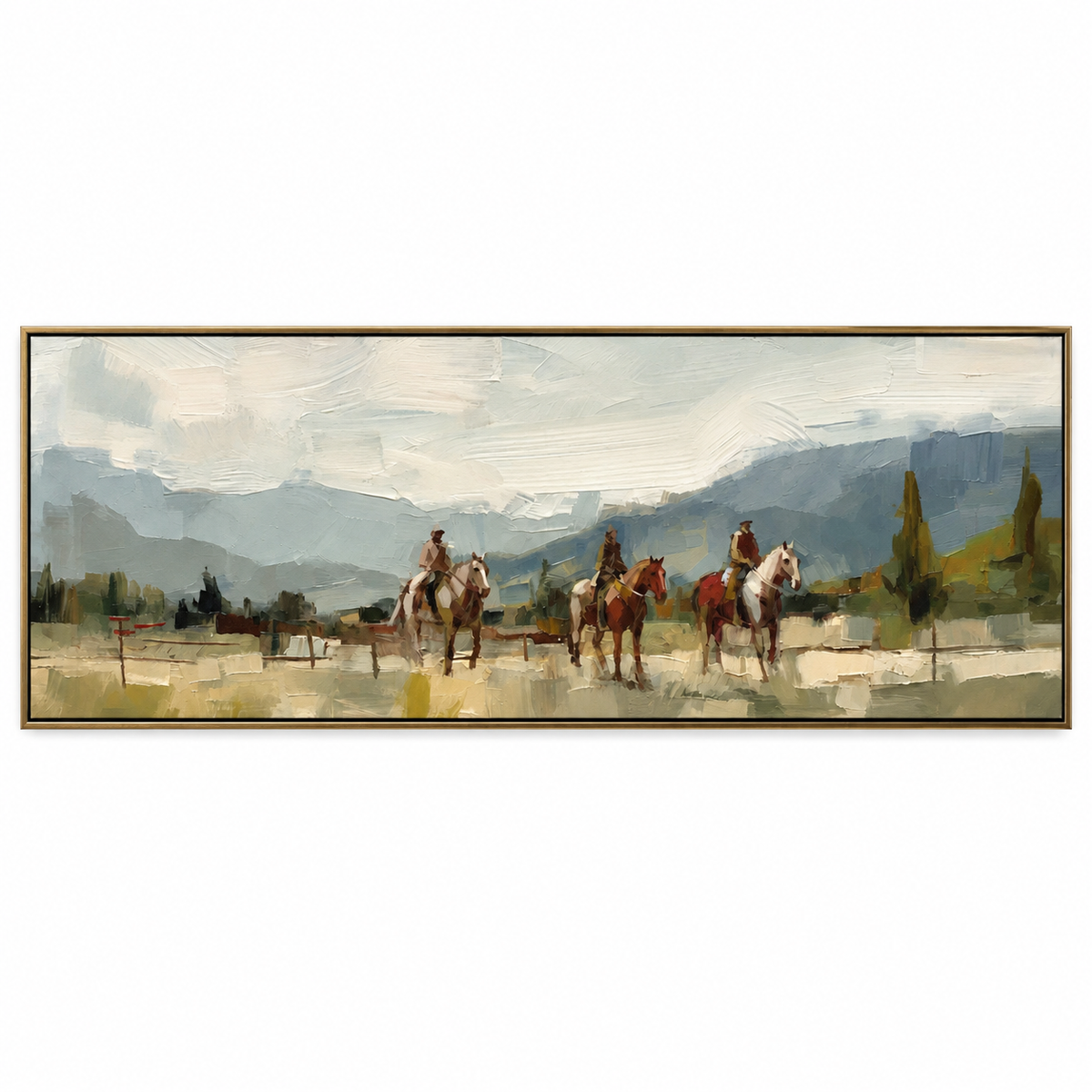 ARBYNART Vintage Americana Art | Riders Through the Haze of Time