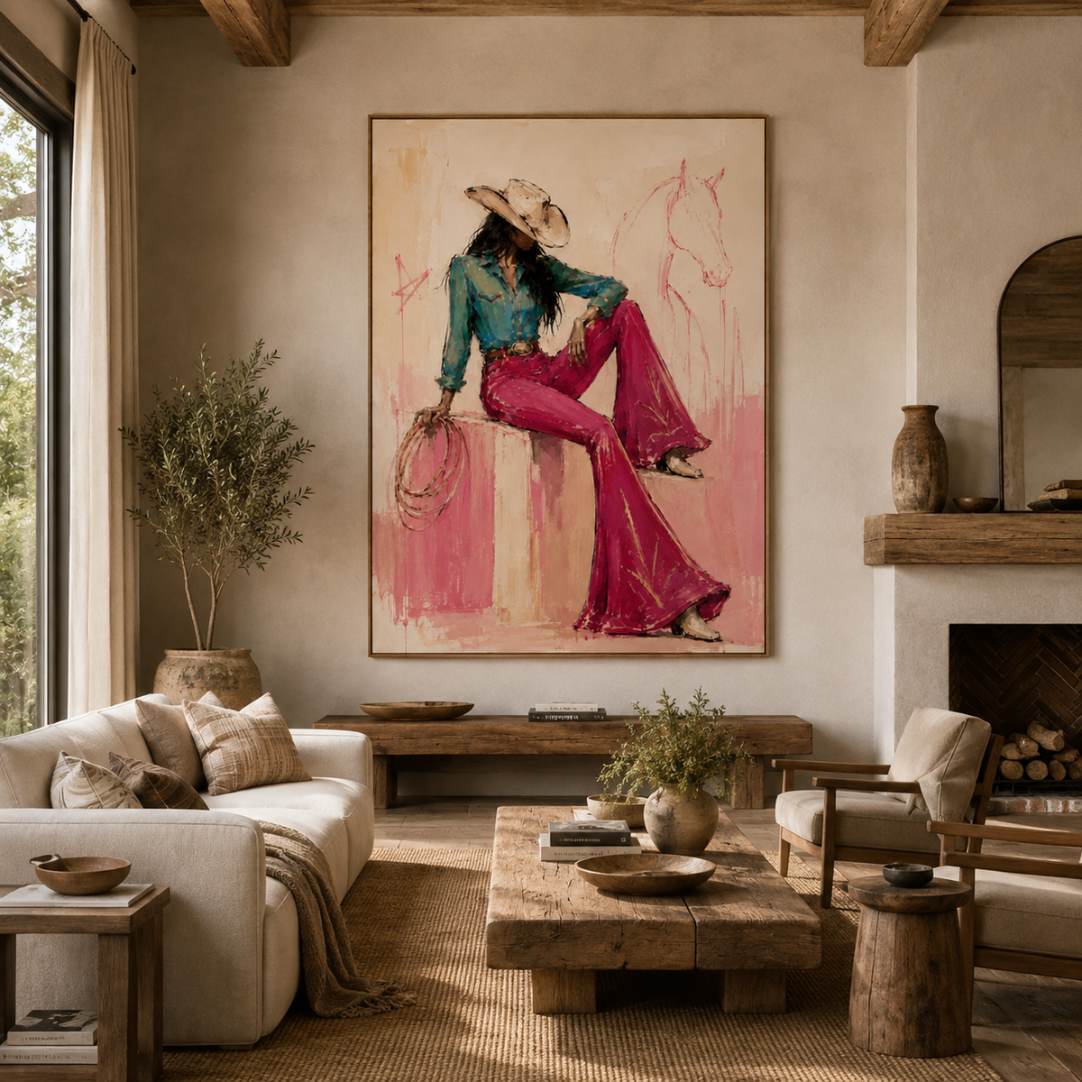ARBYNART POP Art | Rodeo Girl's Quiet Reflection