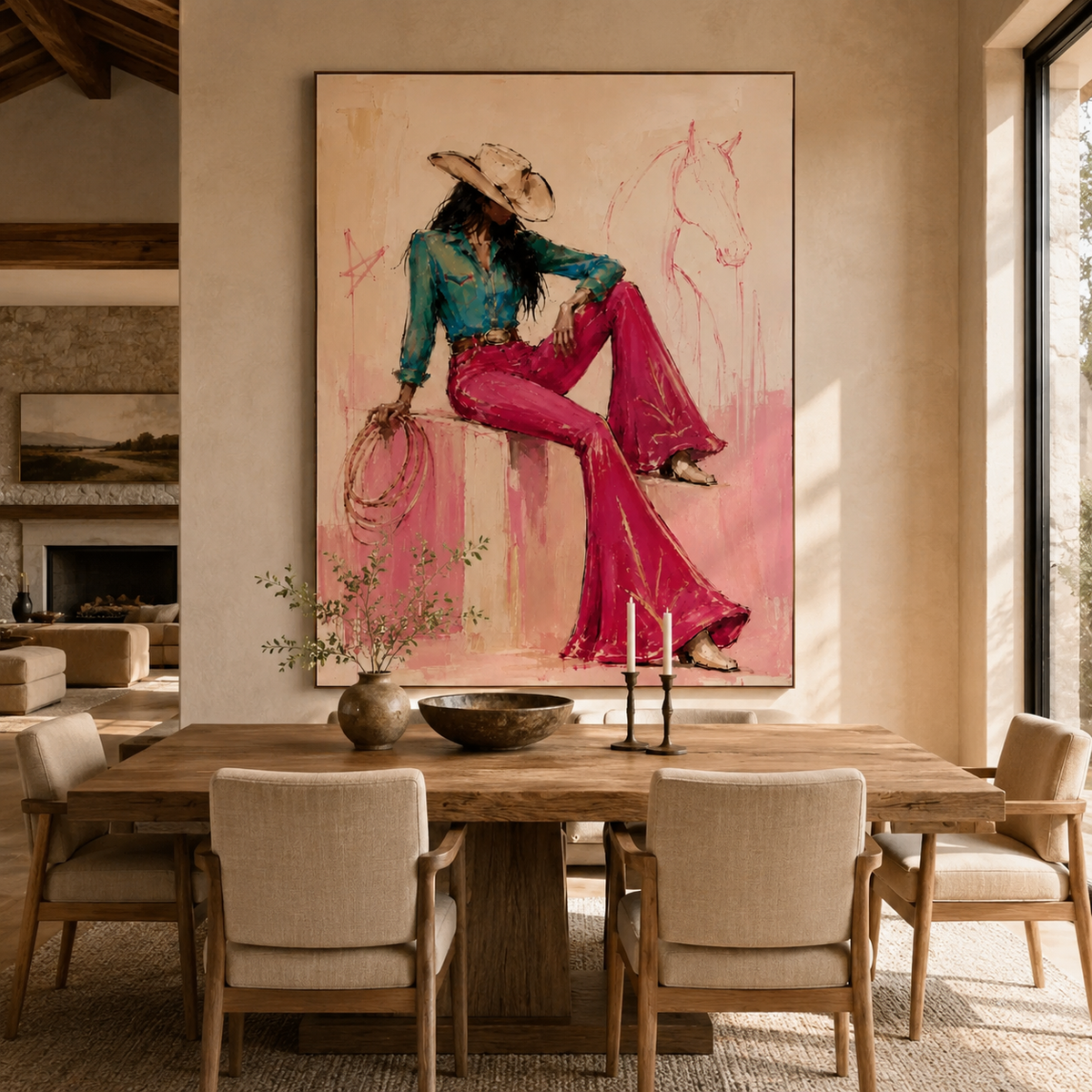 ARBYNART POP Art | Rodeo Girl's Quiet Reflection