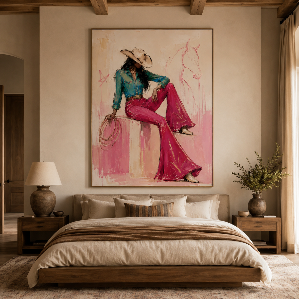 ARBYNART POP Art | Rodeo Girl's Quiet Reflection