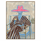 ARBYNART Vintage Americana Art | Rosy Hat Lounge Moment