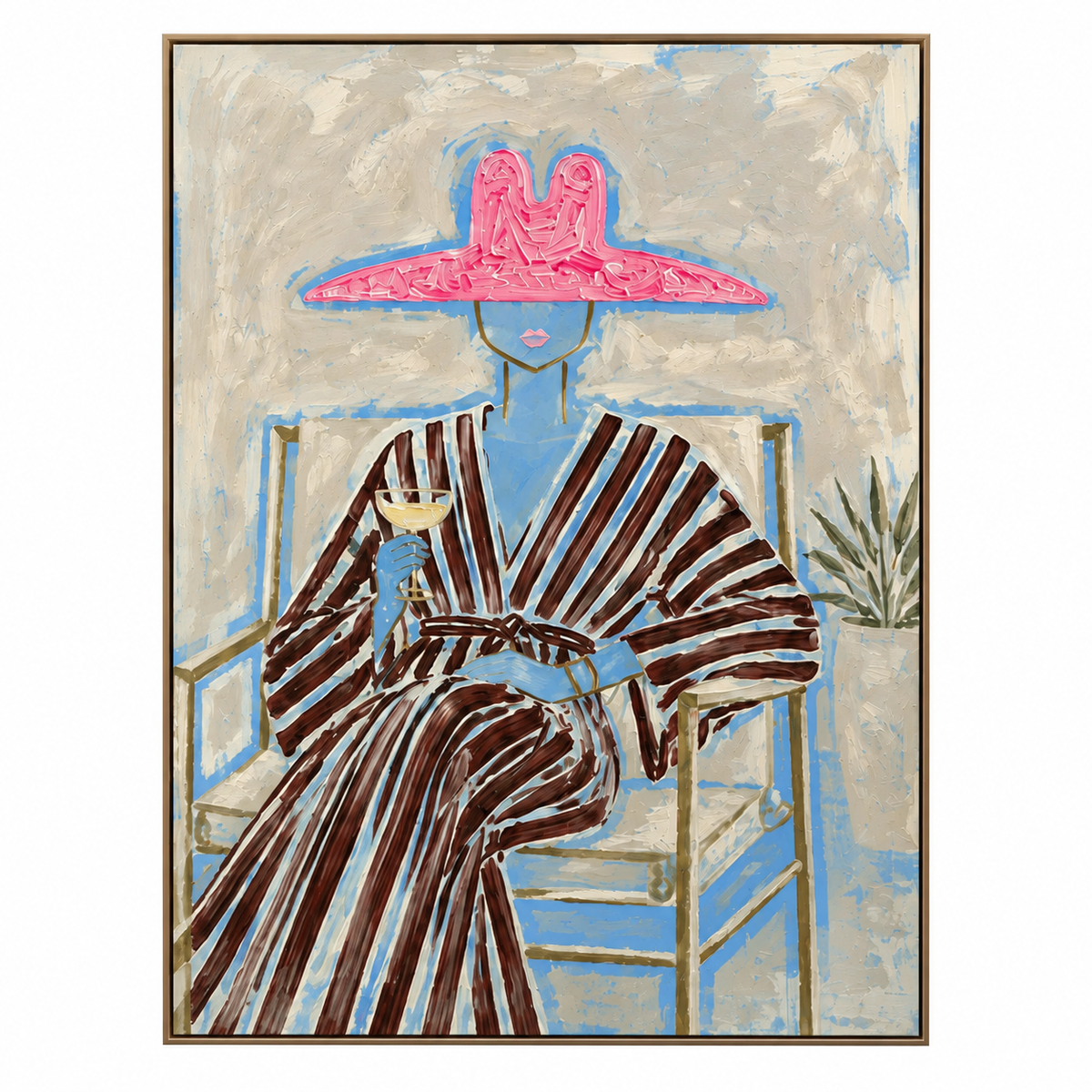 ARBYNART Vintage Americana Art | Rosy Hat Lounge Moment