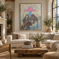 ARBYNART Vintage Americana Art | Rosy Hat Lounge Moment