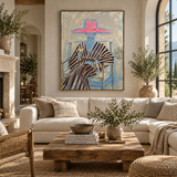 ARBYNART Vintage Americana Art | Rosy Hat Lounge Moment