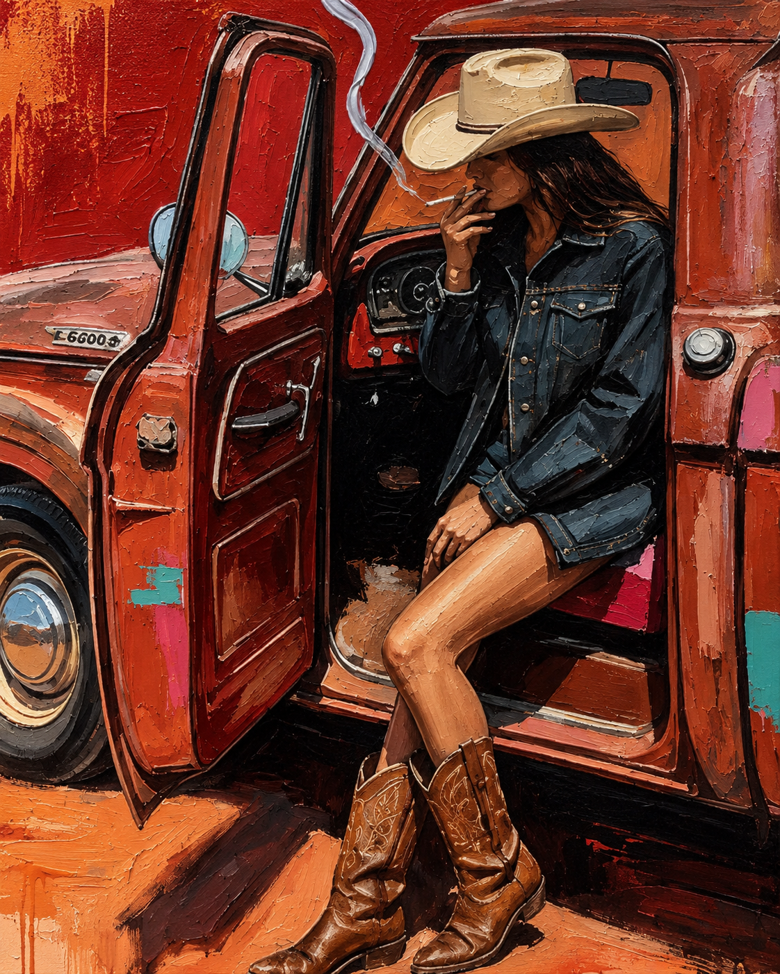 ARBYNART POP Art | Rustic Cowgirl Haze