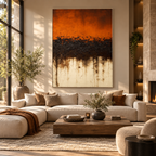 ARBYNART 3D Textured Art | Rustic Earth Horizon