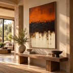 ARBYNART 3D Textured Art | Rustic Earth Horizon