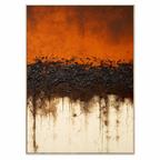 ARBYNART 3D Textured Art | Rustic Earth Horizon
