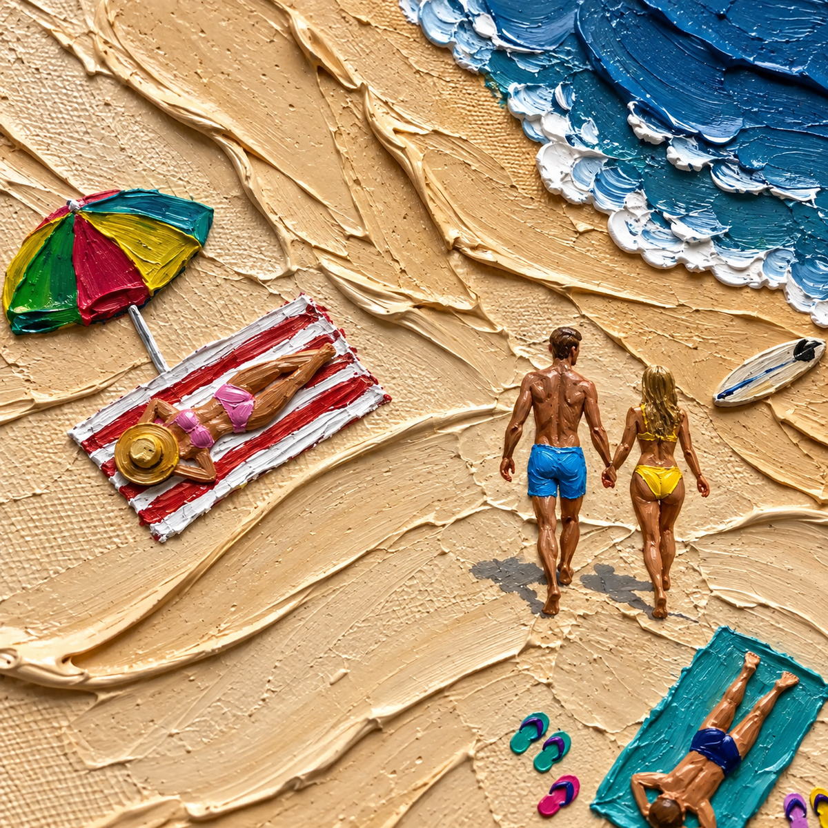 ARBYNART 3D Textured Art | Sand Memories