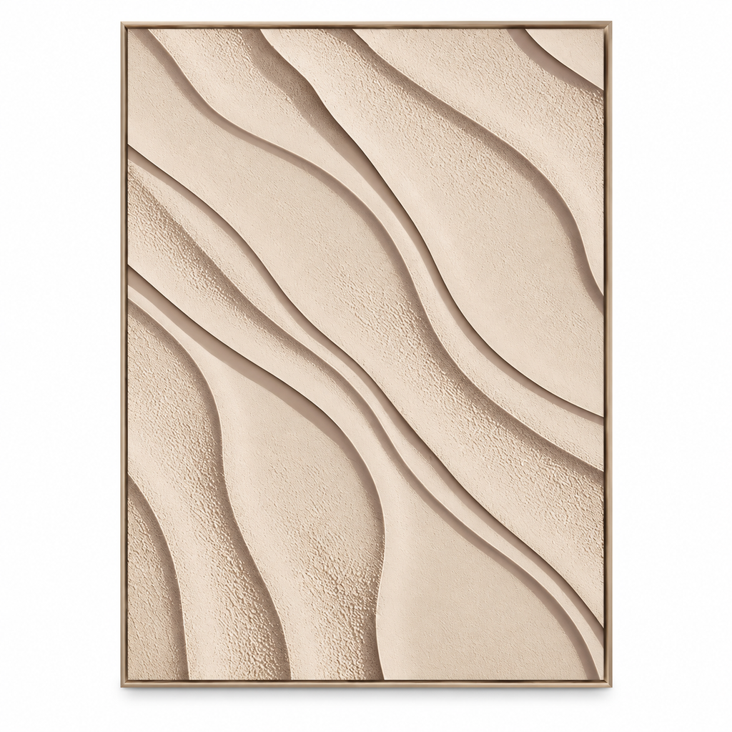 ARBYNART 3D Textured Art | Sand Wave Relief