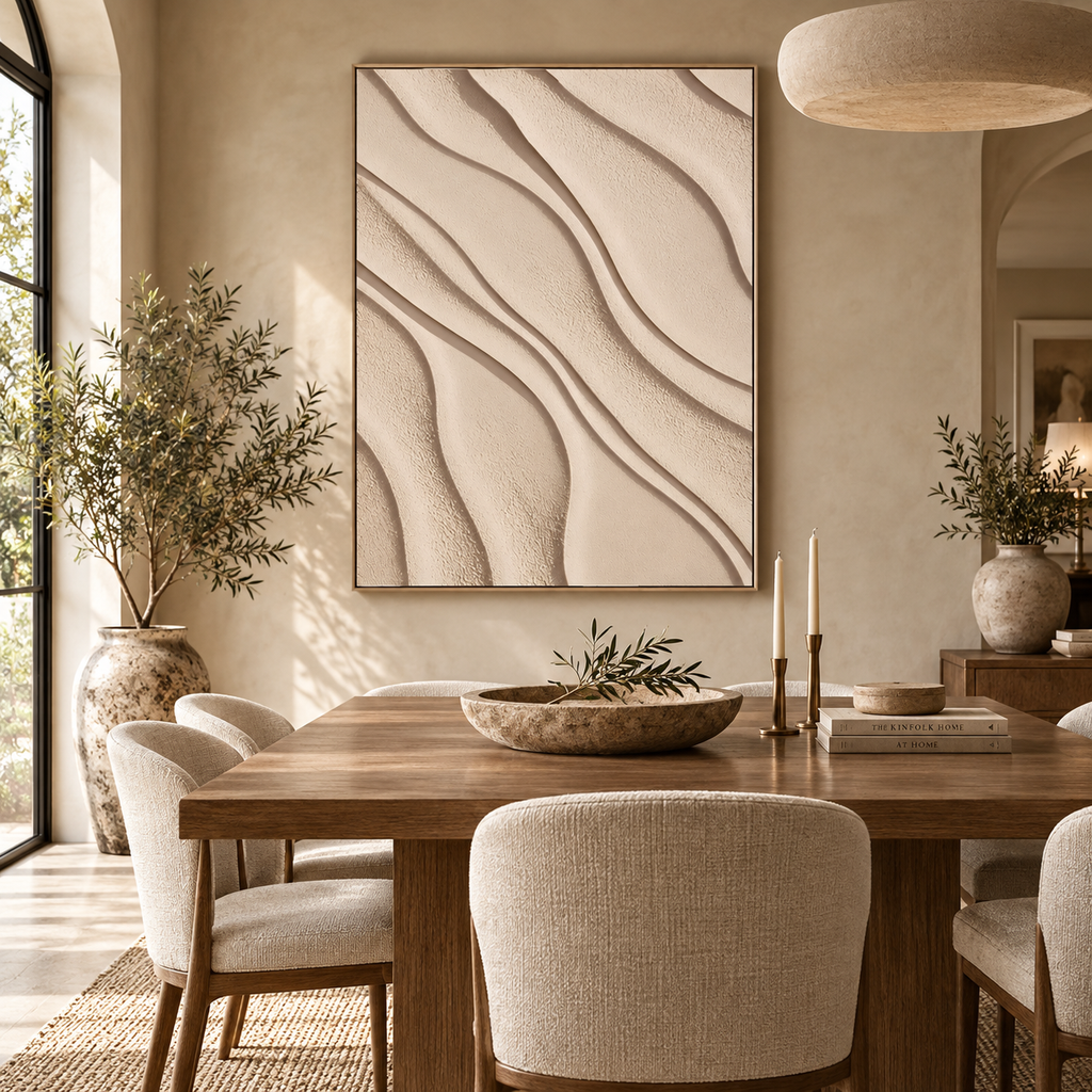 ARBYNART 3D Textured Art | Sand Wave Relief