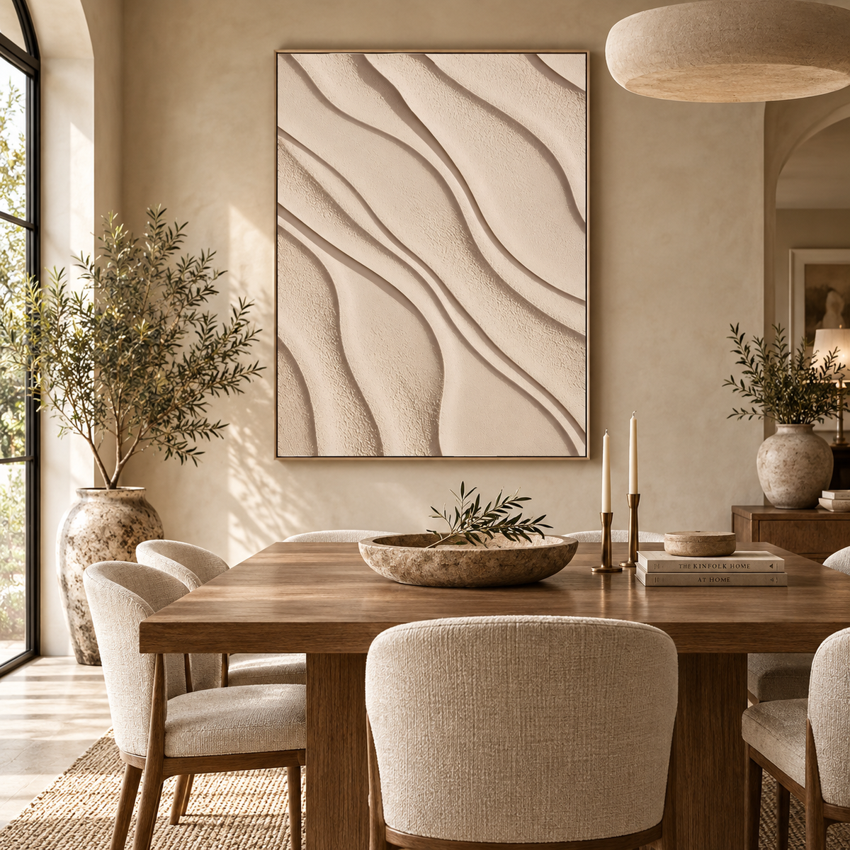 ARBYNART 3D Textured Art | Sand Wave Relief