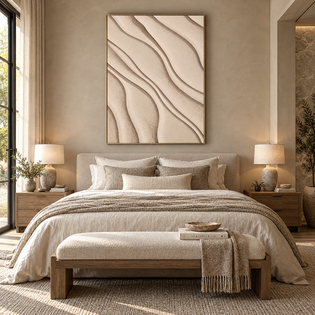 ARBYNART 3D Textured Art | Sand Wave Relief