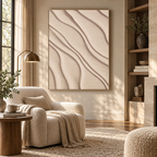 ARBYNART 3D Textured Art | Sand Wave Relief