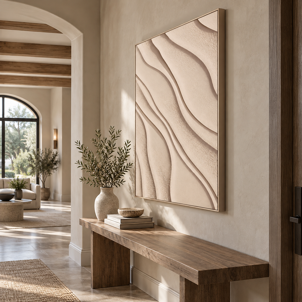 ARBYNART 3D Textured Art | Sand Wave Relief