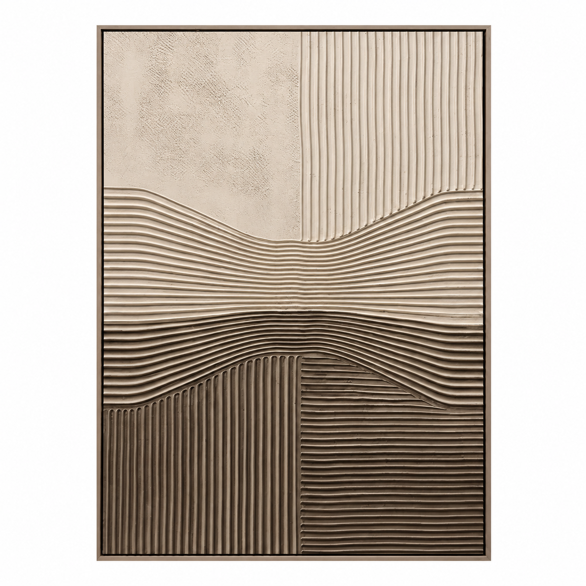 ARBYNART 3D Textured Art | Sandline Horizon