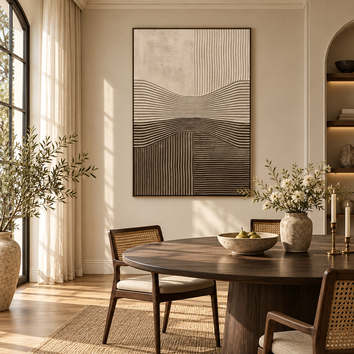 ARBYNART 3D Textured Art | Sandline Horizon