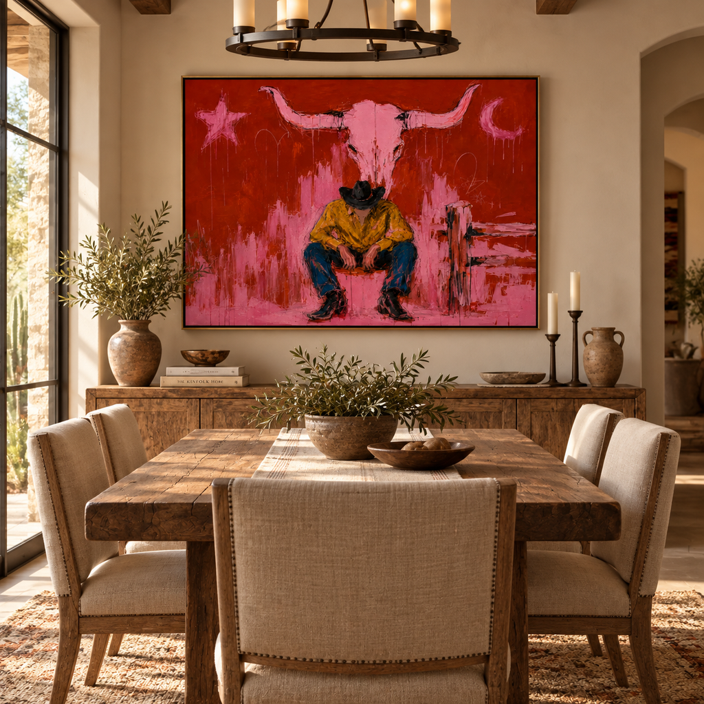 ARBYNART POP Art | Scarlet Sentinel of the Lone Star