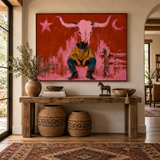 ARBYNART POP Art | Scarlet Sentinel of the Lone Star