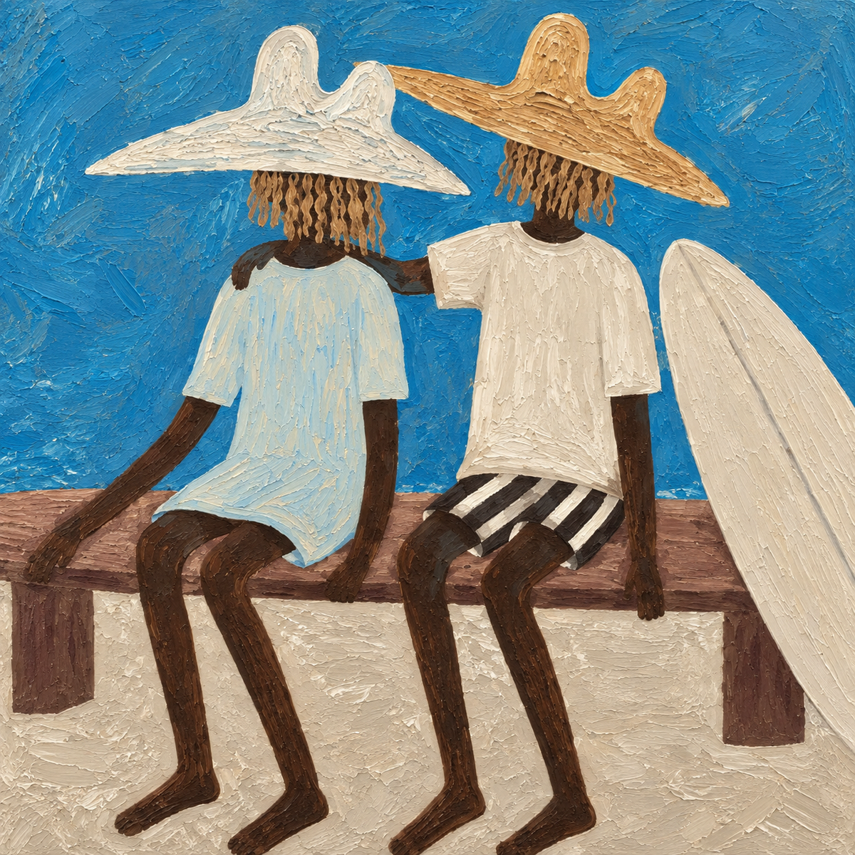 ARBYNART Vintage Americana Art | Seashore Surfing Companions