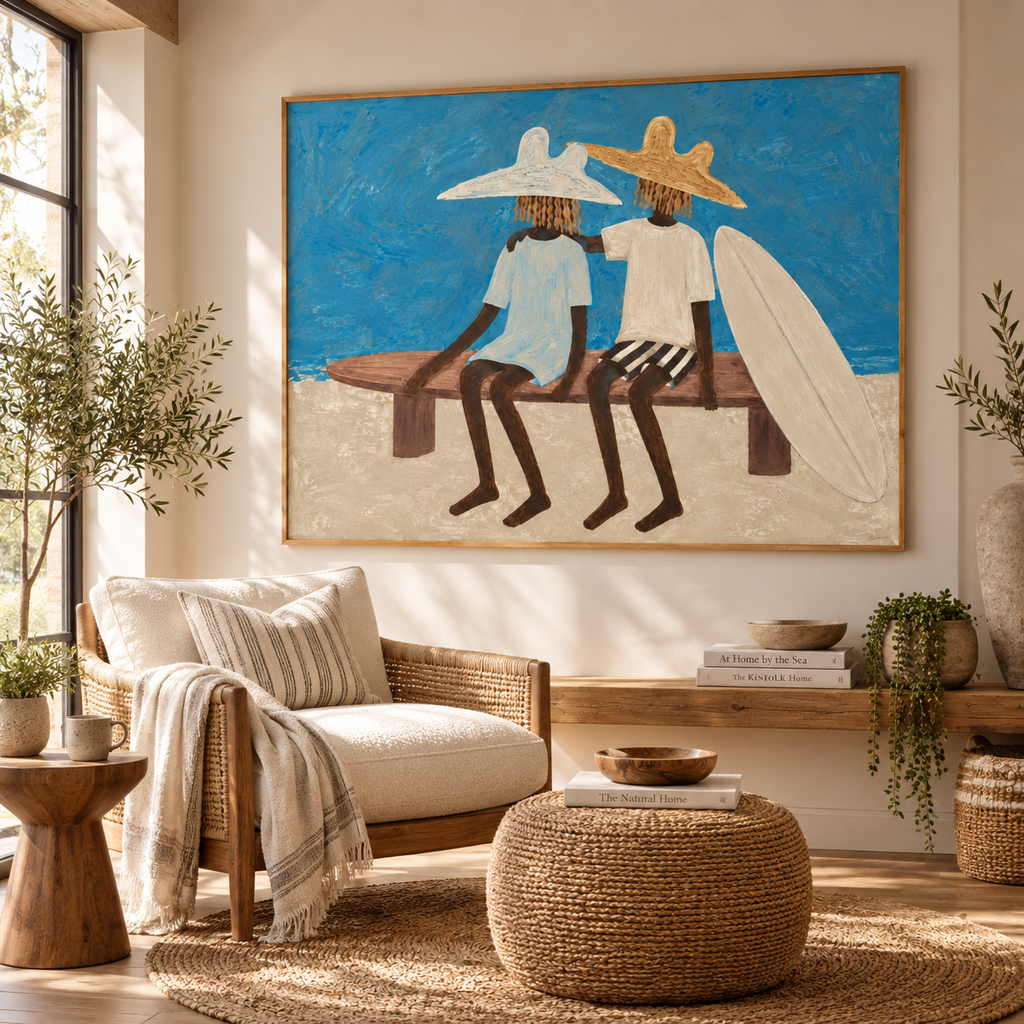 ARBYNART Vintage Americana Art | Seashore Surfing Companions