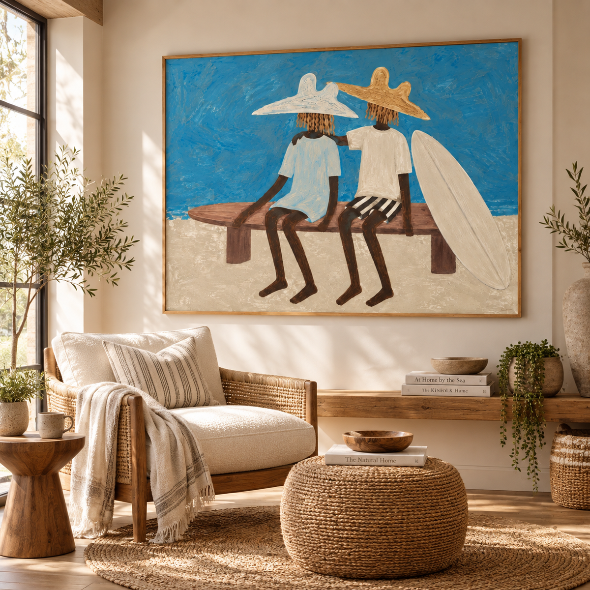 ARBYNART Vintage Americana Art | Seashore Surfing Companions