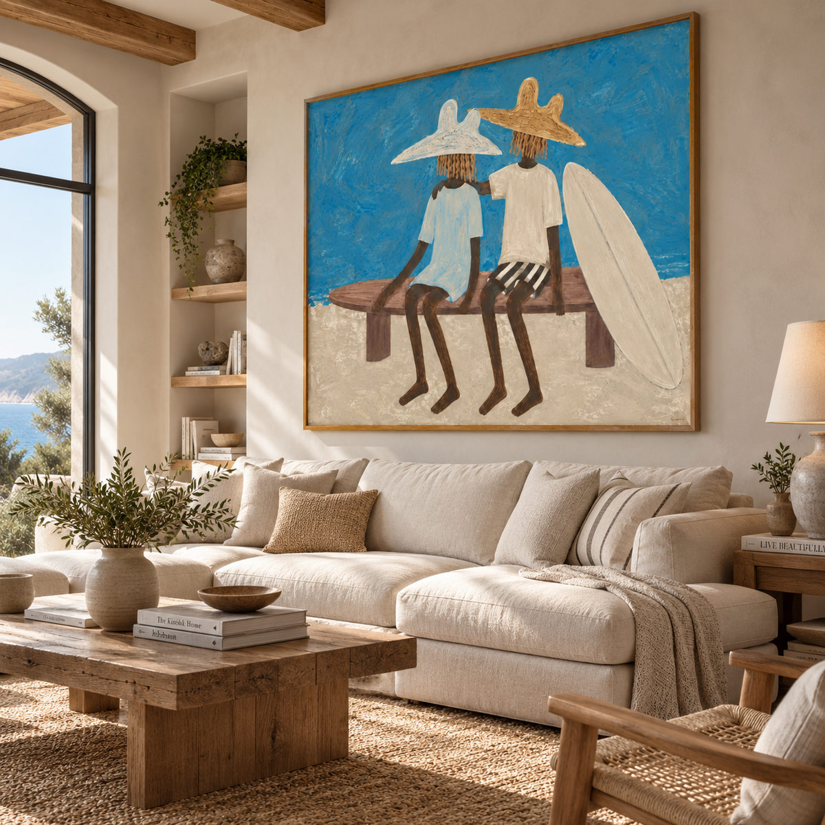 ARBYNART Vintage Americana Art | Seashore Surfing Companions