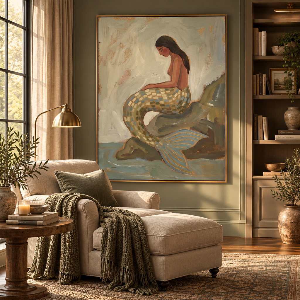 ARBYNART Surreal Art | Seaside Siren Rest