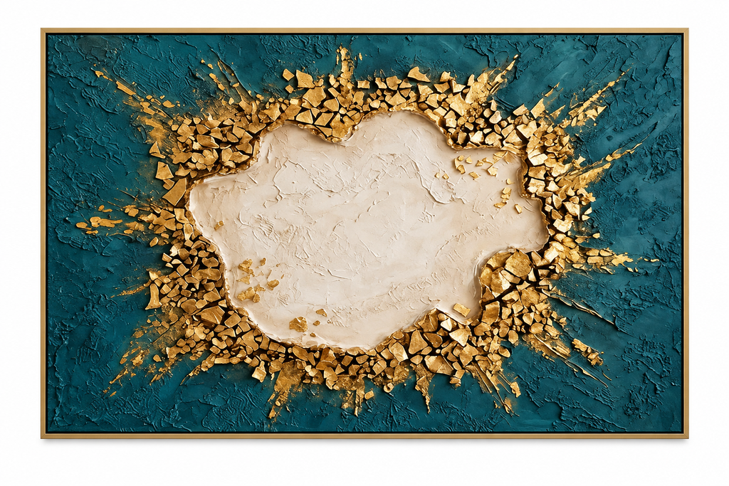 ARBYNART Contemporary Luxe Art | Shattered Gold