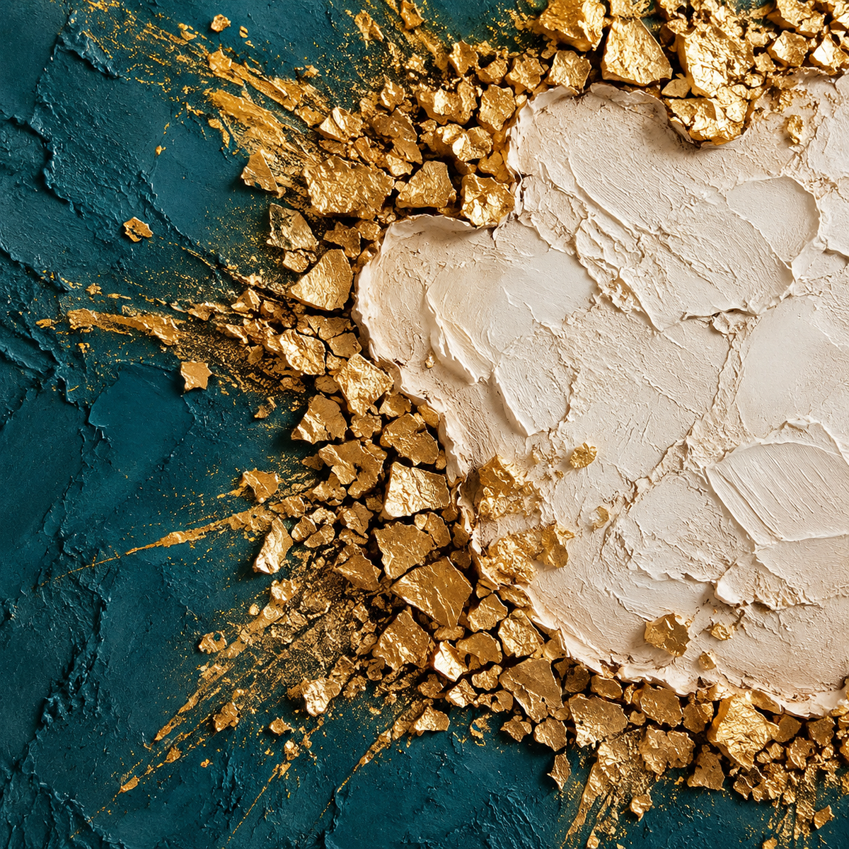 ARBYNART Contemporary Luxe Art | Shattered Gold