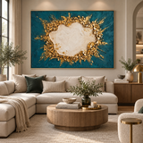 ARBYNART Contemporary Luxe Art | Shattered Gold
