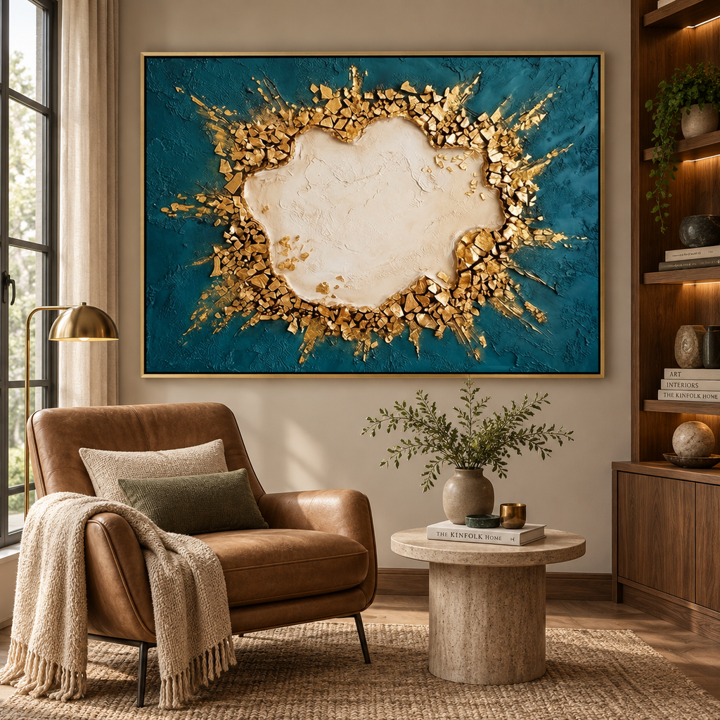 ARBYNART Contemporary Luxe Art | Shattered Gold