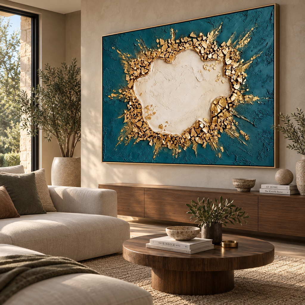 ARBYNART Contemporary Luxe Art | Shattered Gold