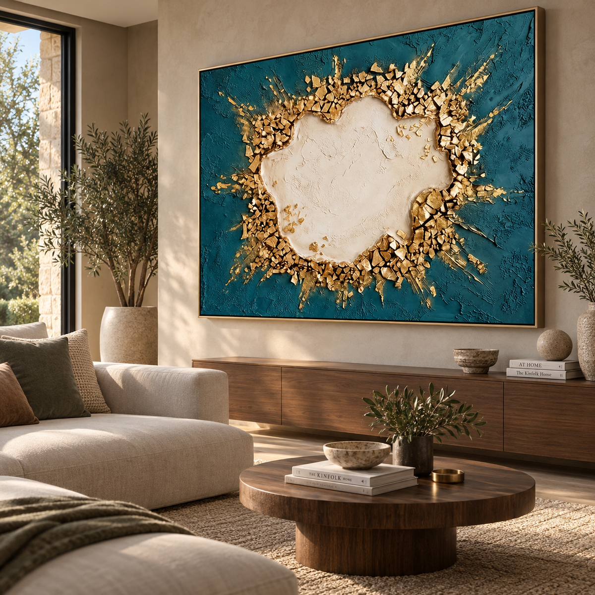 ARBYNART Contemporary Luxe Art | Shattered Gold