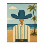 ARBYNART Vintage Americana Art | Shoreline Cowboy Portraiture