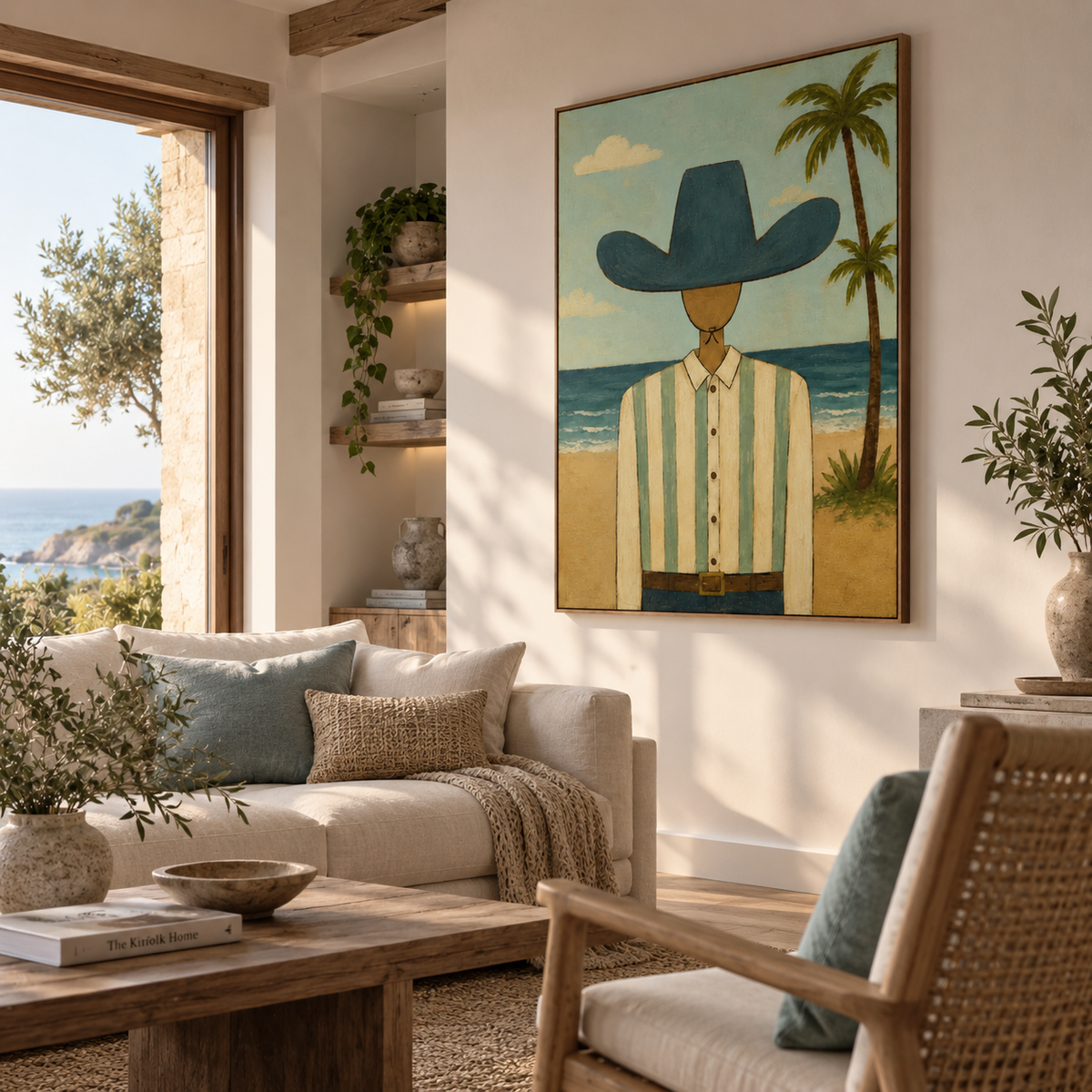 ARBYNART Vintage Americana Art | Shoreline Cowboy Portraiture