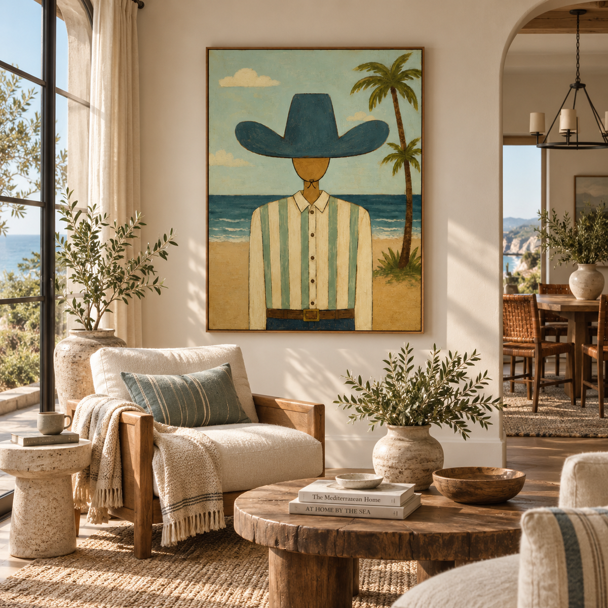 ARBYNART Vintage Americana Art | Shoreline Cowboy Portraiture