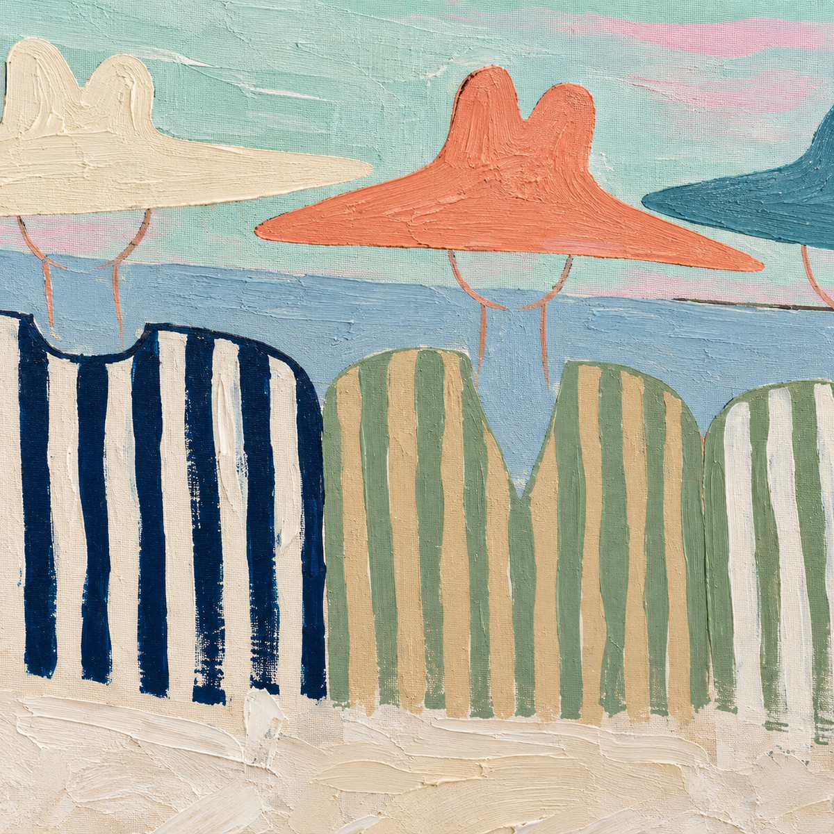 ARBYNART Vintage Americana Art | Shoreline Whispers of Summer Past