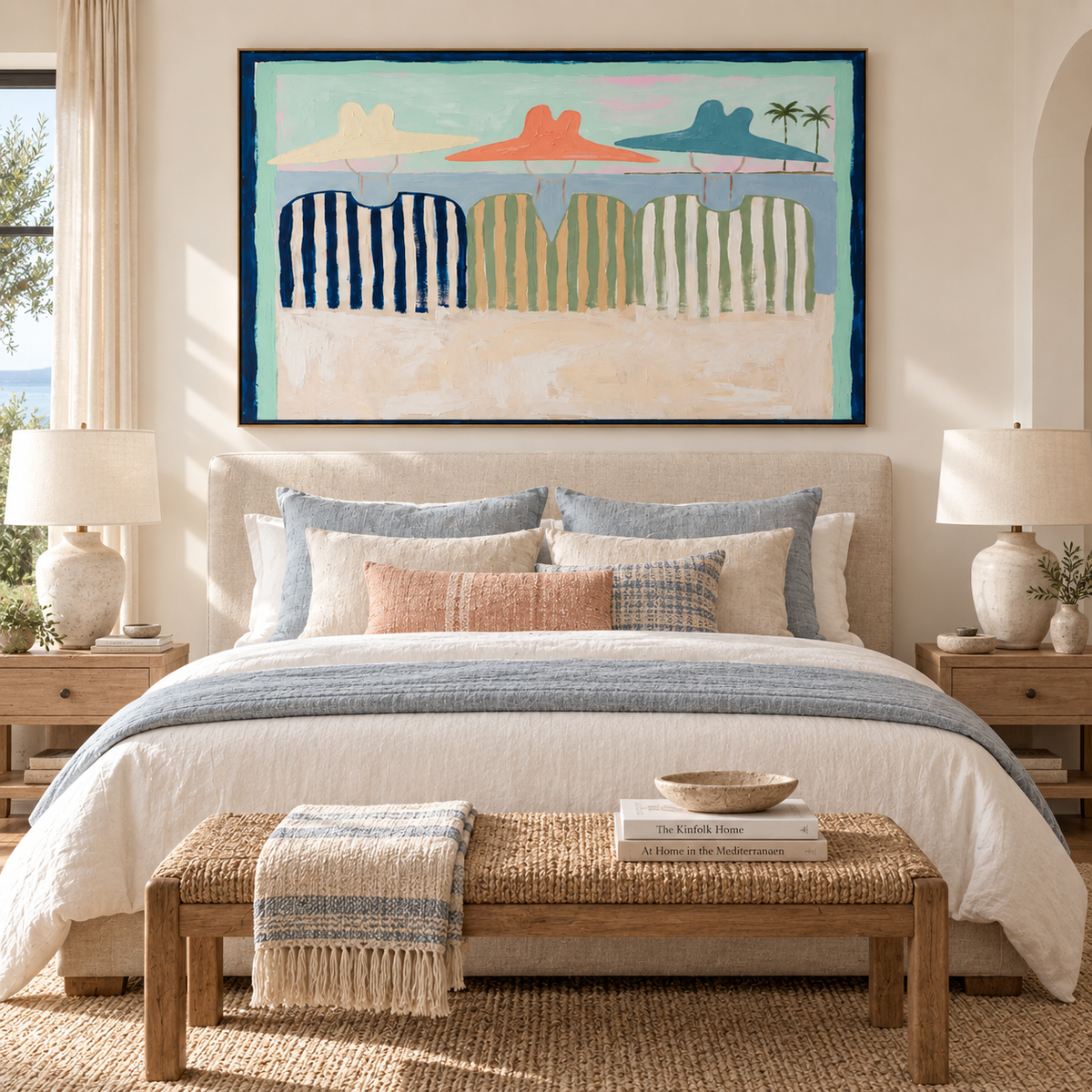 ARBYNART Vintage Americana Art | Shoreline Whispers of Summer Past