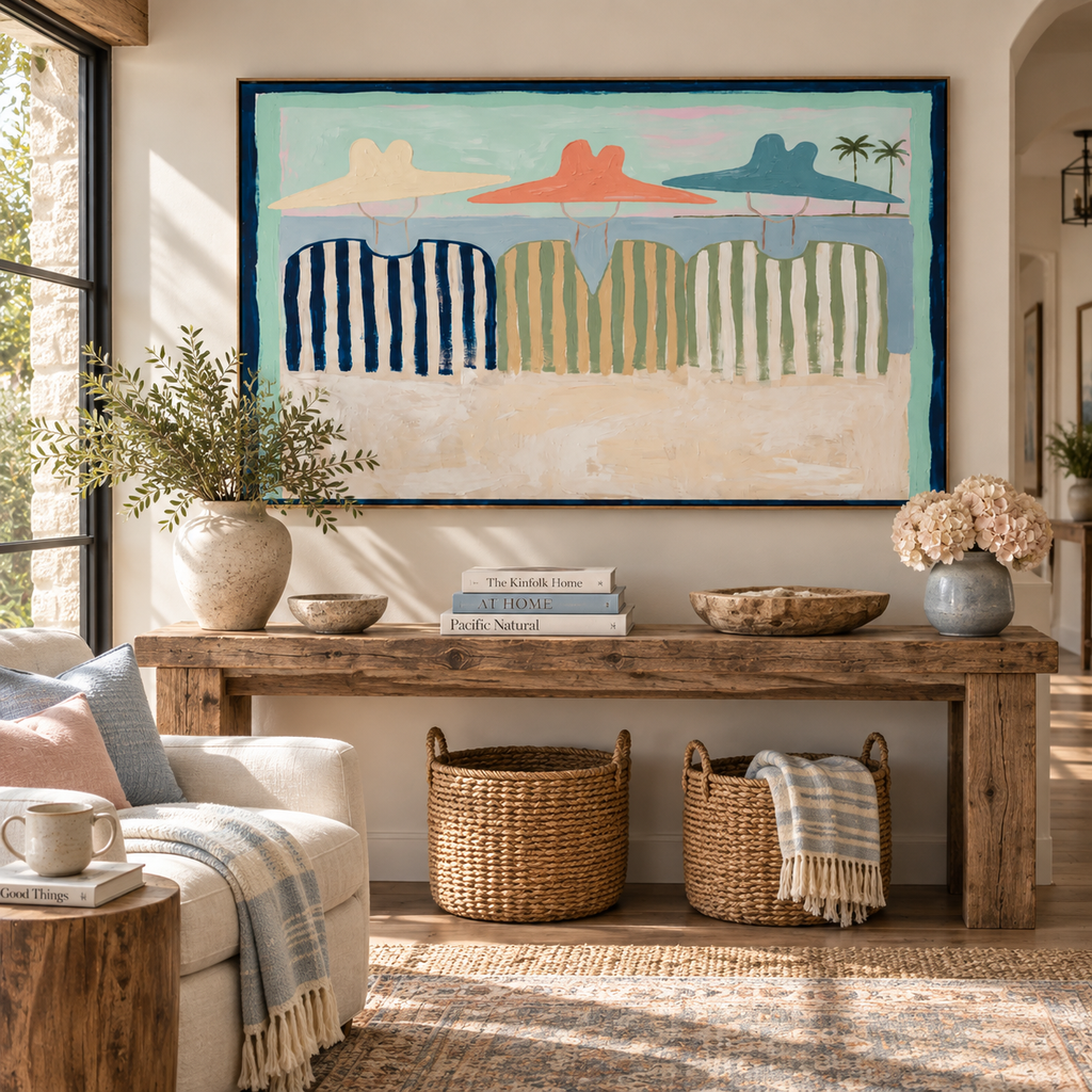 ARBYNART Vintage Americana Art | Shoreline Whispers of Summer Past