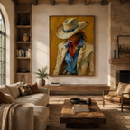 ARBYNART Vintage Americana Art | Silent Passion in the Shadows