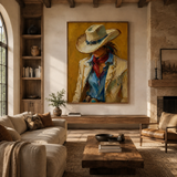 ARBYNART Vintage Americana Art | Silent Passion in the Shadows