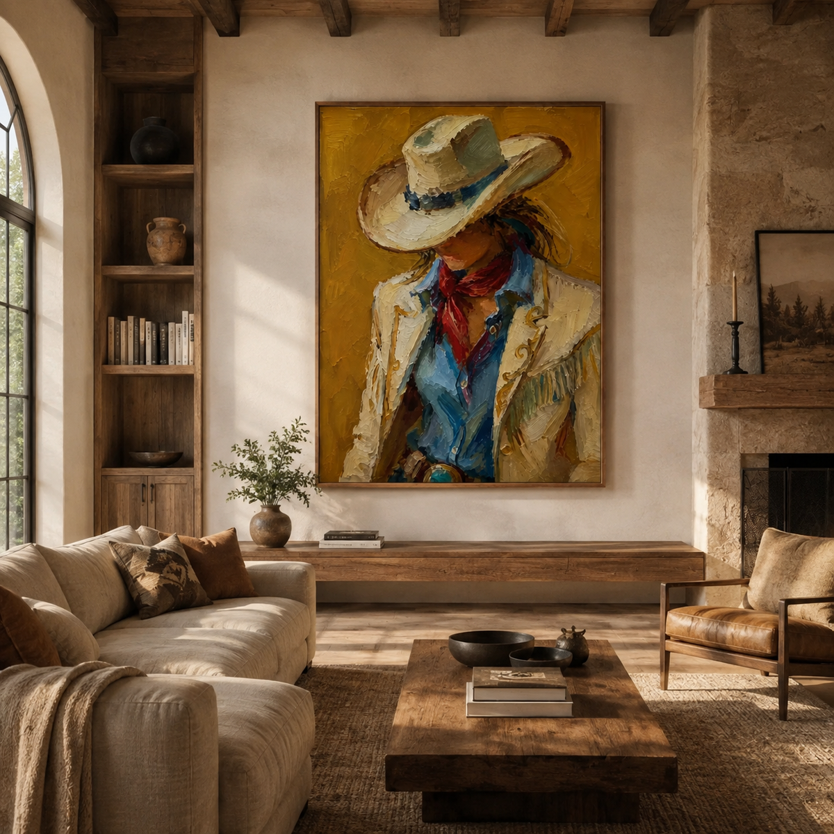 ARBYNART Vintage Americana Art | Silent Passion in the Shadows
