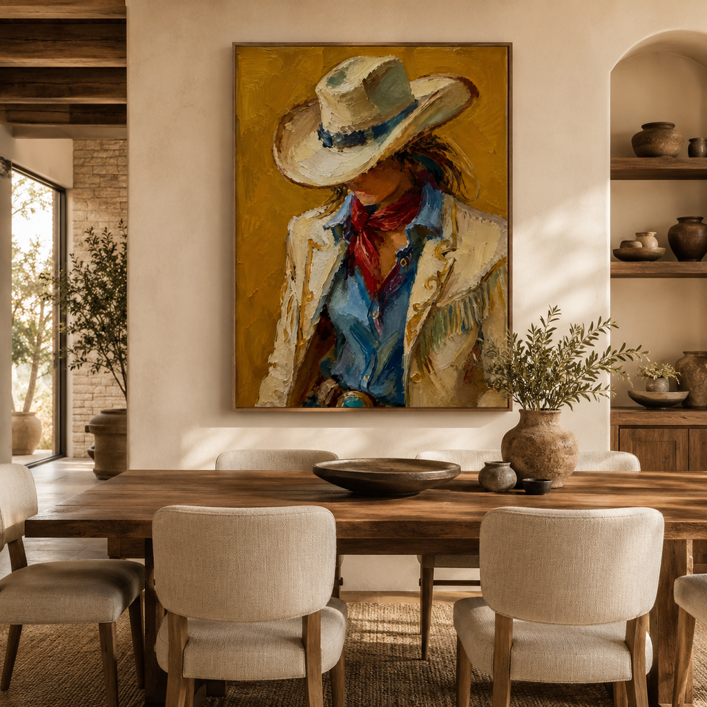 ARBYNART Vintage Americana Art | Silent Passion in the Shadows