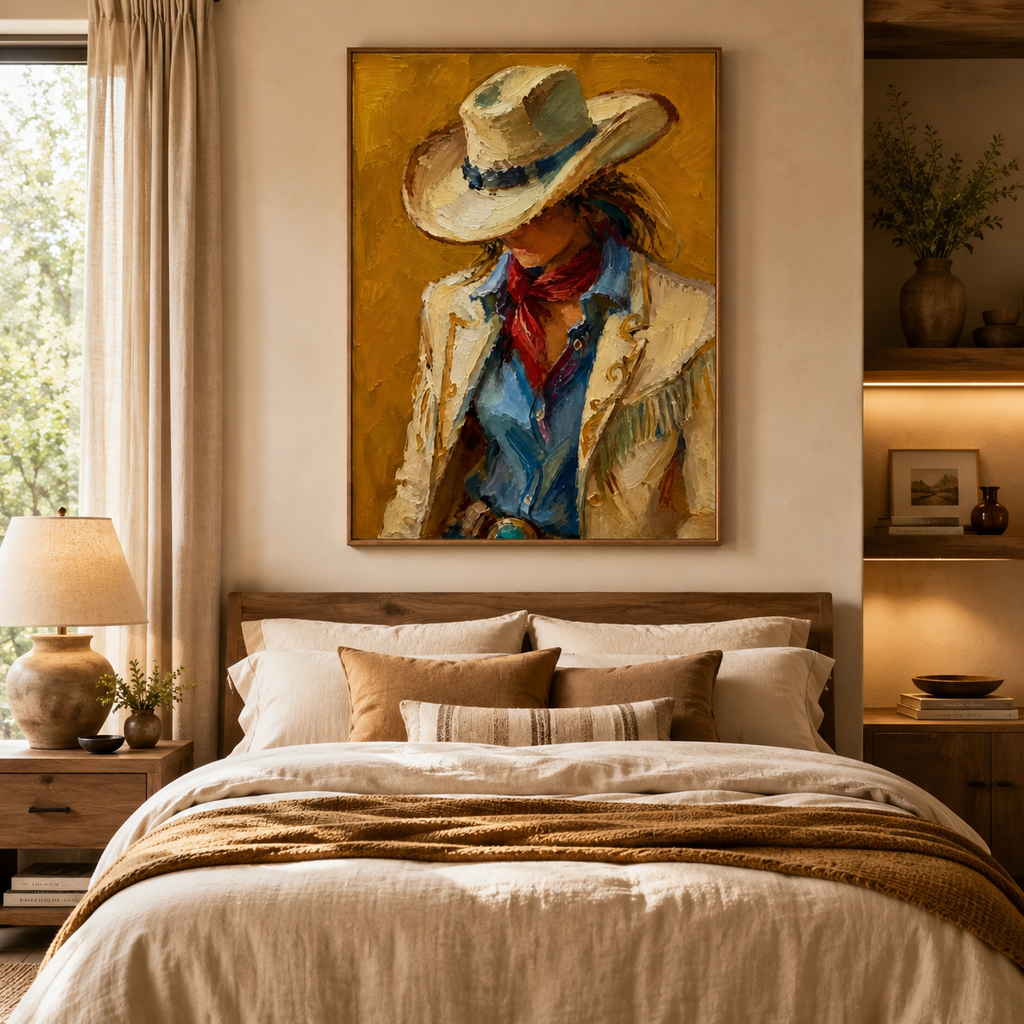ARBYNART Vintage Americana Art | Silent Passion in the Shadows