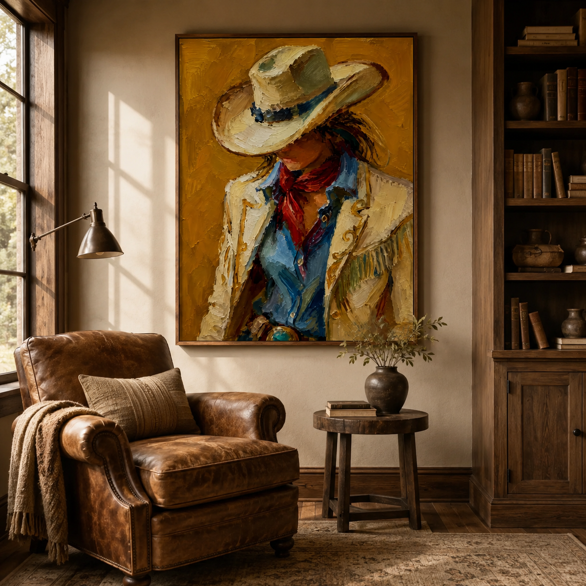 ARBYNART Vintage Americana Art | Silent Passion in the Shadows