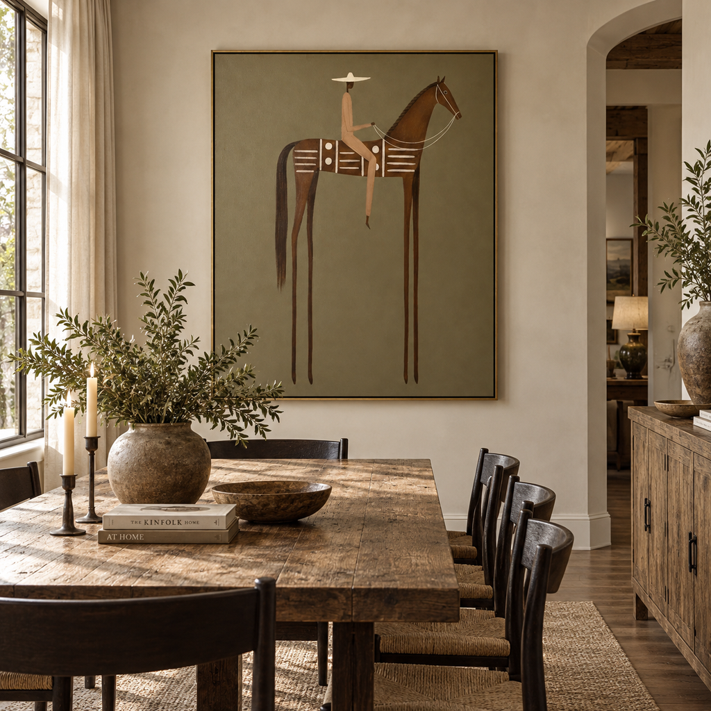 ARBYNART Vintage Americana Art | Silent Reins